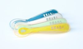 Beaba® | Набор из 4х эргономических ложек для второго этапа прикорма 2 возр. rainbow, Франция [913427]