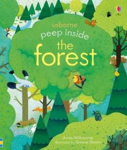 Детская книга Peep Inside a Forest, Usborne, английский 3+ лет 14 стр