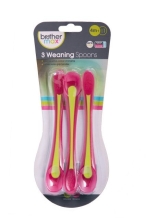 Ложечки для кормления Brother Max с индикатором температуры, розовый/зеленый (71268PG2)