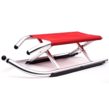 Санки красные, алюминий, складные, 3кг, до 120кг, YongKang™ Shuangbo, Китай (SB-SLED-01R)