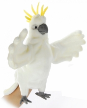 Мягкая игрушка на руку Hansa Попугай Какаду, 43 см
