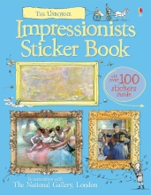 Детская книга с наклейками Impressionists Sticker Book, Usborne, английский 7+ лет 52 стр