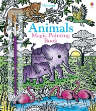 Книга раскраска Usborne Волшебная роспись животных