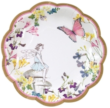 Talking Tables Disposable plates with wavy edges (12 pcs.),TRULY FAIRY, England