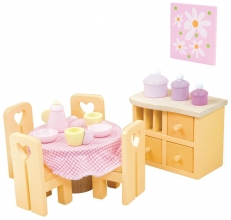 Мебель для кукольного домика Столовая: сахарная слива, Le Toy Van, арт. ME049