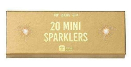 Talking Tables Золоті міні-бенгальські вогні Pop Bang Spark, 20 шт, Англія