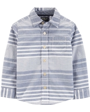 OshKosh Сорочка дитяча у сіру смужку 2T (88-93 см)