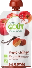 Детское фруктовое пюре Яблоко и каштан, Good Gout, 120г. с 4 мес