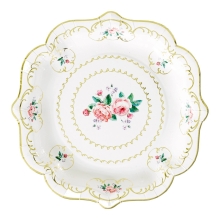 Talking Tables Disposable snack plates (8.5 cm, 8 pcs.), TRULY CHINTZ, England