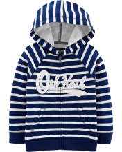 OshKosh Худі дитяче у біло-синю смужку 12M (72-76 см)