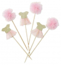 Talking Tables Decor for cakes Dresses and bows (12 pcs), England