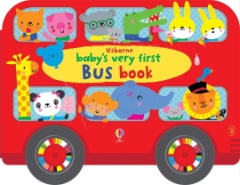 Usborne Книга развивающая  Автобус с малышами животными