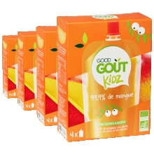 Фруктовое пюре GOOD GOUT Манго 4х90г