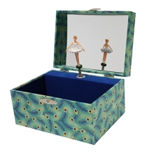 Trousselier™ | Music box Peacock, with ballerina (S50925) France