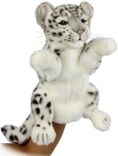Puppets Plush toy on hand Snow Leopard, Hansa, 32 cm (7502)
