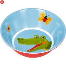 Меламиновая тарелка глубокая Крокодил, Spiegelburg ™ Германия