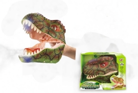 Игрушки на руку Игрушка на руку Дракон с функцией пара коричневый Dino Toys (56962)