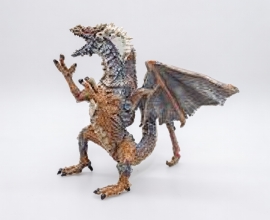 Dragon figurine brown-blue 49.5x31x12.5cm, Dino Toys (56436)