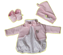 Набор одежды: комбинезон+шапка+пинетки, 45см, Munecas De Cuna (43380)