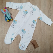 Wowo Kids jumpsuit with zipper 0-3/3-6/6-9/9-12 months (W3022)