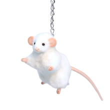 Plush Toy-keychain White Mouse, Hansa (64682)