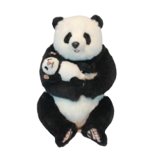 Plush Toys Plush Toy Panda with a baby sitting height 52cm, Hansa (66099)