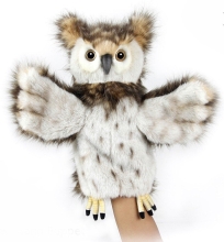 Plush Toys Plush Toy Owl, Puppet series, Hansa (71598)