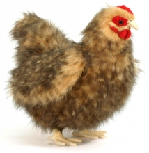 Plush Toys Plush Toy Chicken, length 28 cm, Hansa (56212)