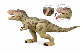 Figure Tyrannosaurus moving green-brown 26x10x15cm, Dino Toys (57341)