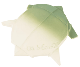Origami turtle toy, Oli&Carol, natural rubber, art. L-H2ORIGAMI TURTLE - UNIT