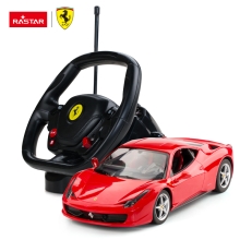 Car Ferrari 458 Italia 1:14, Rastar, with steering wheel, in stock, art. 47300-8