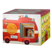 Пірамідка з кубиків Lilliputiens™, Бельгія, Собачка Джеф (86429)