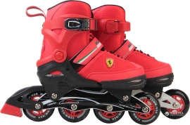 Ferrari® Adjustable Roller Skates red size 30-33 FK16, Italy