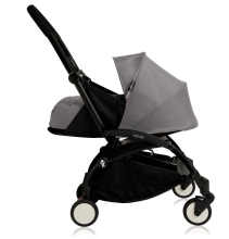 Коляска-люлька BABYZEN YOYO², 0M+, Сірий Верх/Чорне Шасі, Grey/Blac