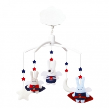 Музыкальный мобиль Мягкий кролик, Герой & пират, Trousselier™, Франция (VM116305)