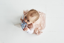 Іграшка-гризун MATCHSTICK MONKEY Маленька Мавпа, що Танцює (колір блакитний, 10 см)