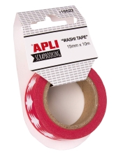 Apli Kids™ | Декоративный скотч: Красные рождественские елки, 15 мм х 10 м, Испания (16522)