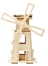 Деревяний 3D пазл Млин W 130, Robotime [W130]