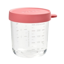 Beaba glass container 250 ml - pink