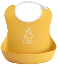 Мякий нагрудник-слинявчик жовтий, Baby Bjorn™ Швеція