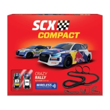 Гоночный электрический трек Crazy Rally + 2 автомодели Audi 1:43, SCX Scalextric, арт. C10306X500