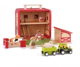 Game in imitation Farm Case, Bass&Bass, with a wooden toy, an art. B76021