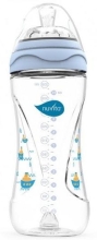 Mimic feeding bottle 330 ml 4m + Anti-colic, blue, Nuvita™ Italy
