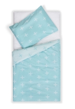 Kid bed (pillowcase and duvet cover) Jollein, 120x150cm, Pros, Jade 006-524-65109
