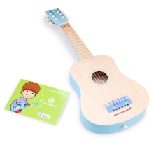 Детская гитара де люкс, New Classic Toys, голубая, арт. 10301