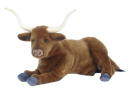 Мягкая игрушка Бык, который лежит, Hansa, 44 см, арт. 5551