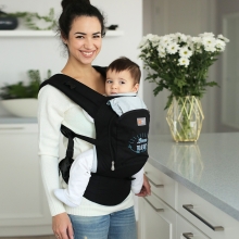 Эрго рюкзак AIR - Дикие джунгли, черный, Love&Carry™ Украина (LC114)