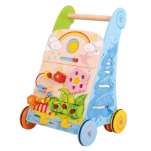 Развивающая игрушка-ходунки Радуга, Bigjigs Toys, деревянные, арт. BB113