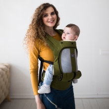 Эрго рюкзак AIR - Олива, оливковый, Love&Carry™ Украина (LC117)
