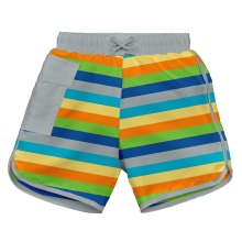 Kids Swim Shorts - Gray Multistripe [12m], i Play™ USA